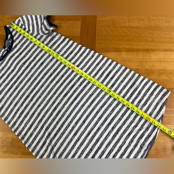 Market & Spruce navy & white striped knit dress LP - Picture 6 of 8